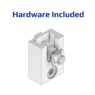 41-410-3 MODULAR SOLUTIONS GUARD CONNECTION FOR REMOVABLE PANEL<BR>36MMX30MMX15MM WITH HARDWARE AND PIVOT PIN